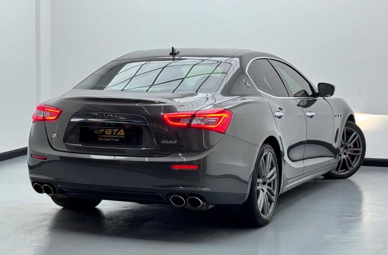 مازيراتي جيبلي S Q4 3.0L (410 HP) 2017 Maserati Ghibli S Q4, Full Service History, Excellent Condition, Low Km, GCC