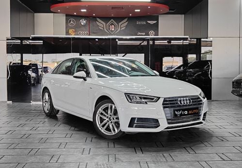 Audi A4 1,100 P.M | 2018 AUDI A4 S-LINE 2.0L | UNDER WARRANTY | GCC | WITH SUNROOF