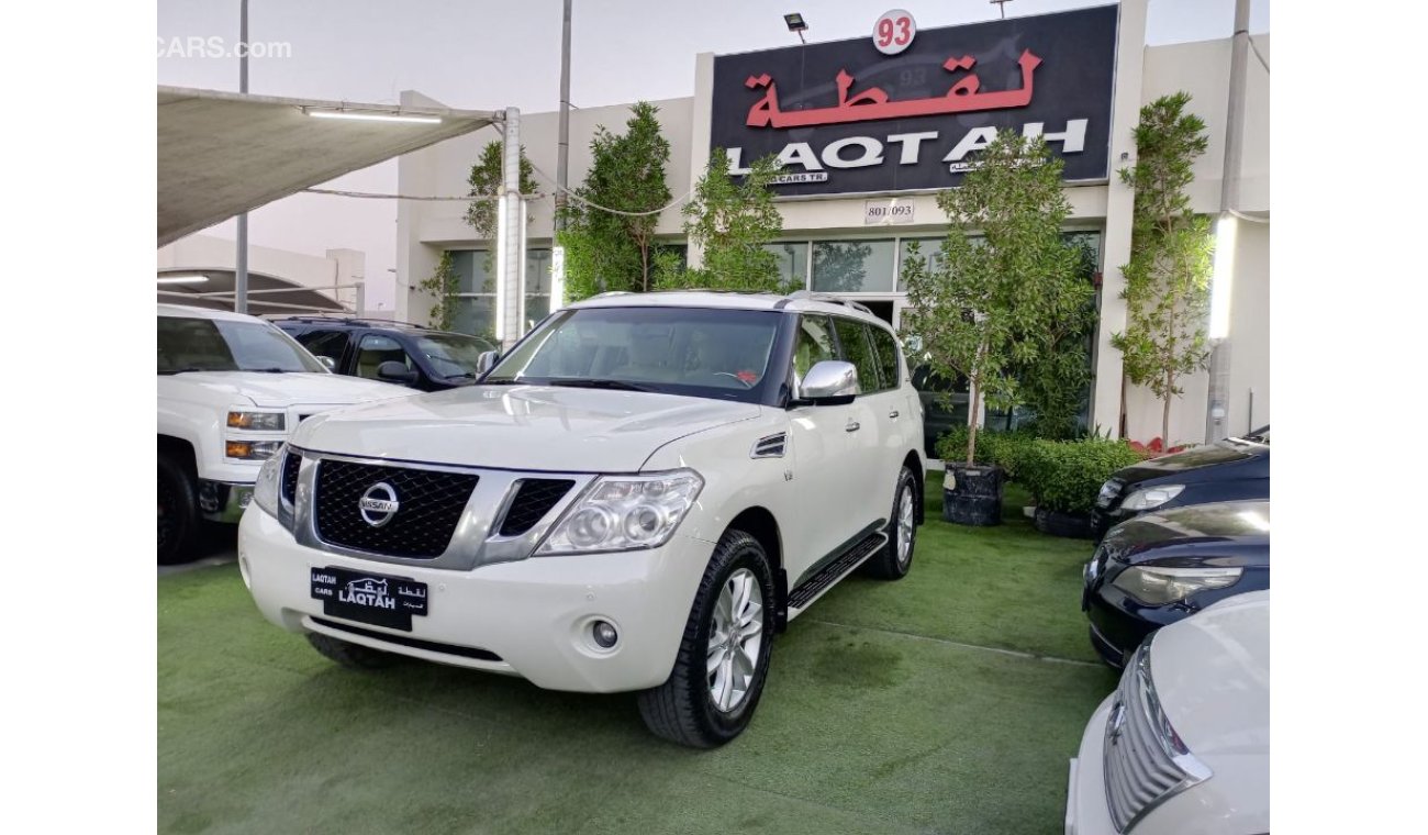 Nissan Patrol Gulf 2012 number one, leather hatch, sensors, alloy wheels, cruise control, and a rear camera that d
