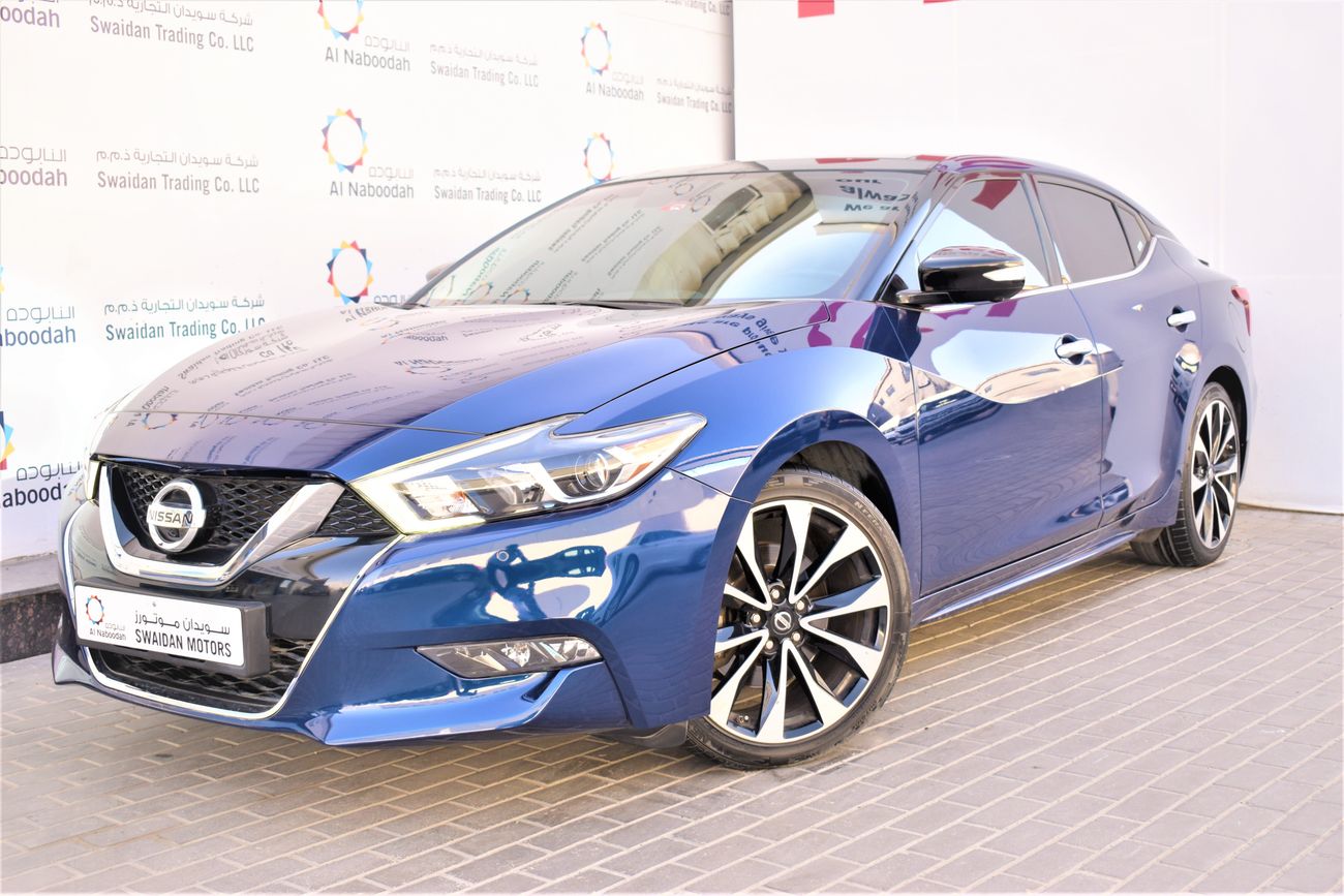 Nissan Maxima 3.5L SR V6 2018 GCC DEALER WARRANTY RAMADAN OFFER 1YR / 20K SERVICE CONTRACT