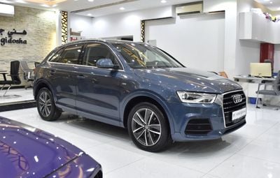 أودي Q3 35 TFSI S-LINE عرض ممتاز لسيارة أودي Q3 35TFSi S-Line (موديل 2017) باللون الأزرق بمواصفات خليجية
