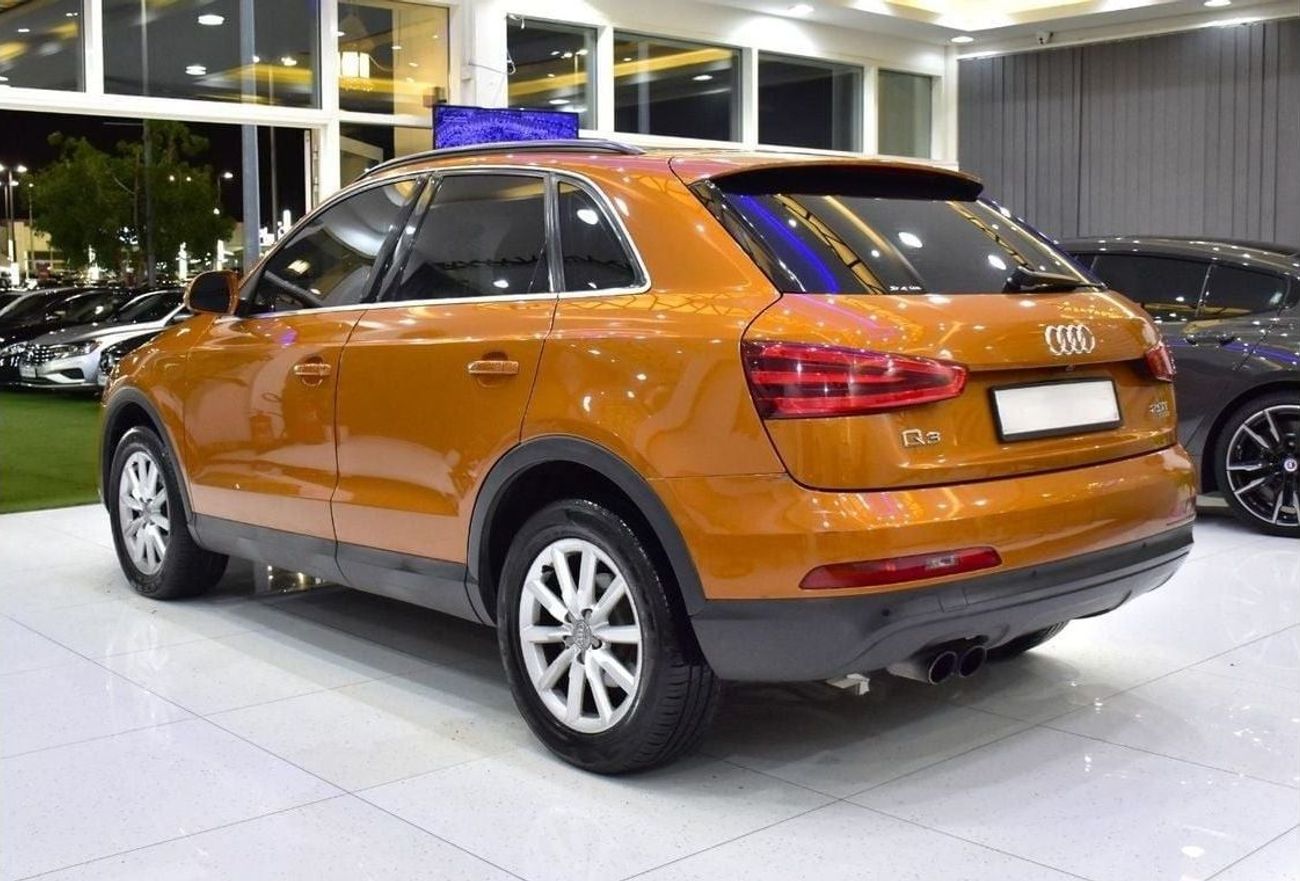 أودي Q3 EXCELLENT DEAL for our Audi Q3 2.0T Quattro ( 2013 Model ) in Orange Color GCC Specs