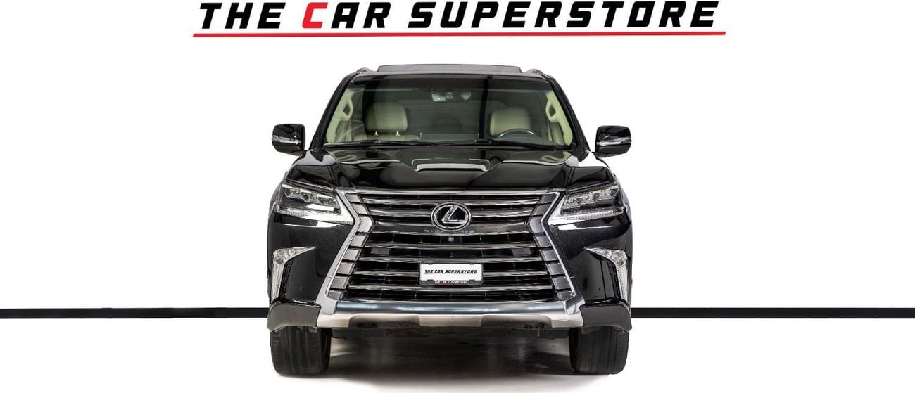 Lexus LX 570 Signature 5.7L 7 Seats-Al Futtaim Full Service History-Pearl Black Exterior Color
