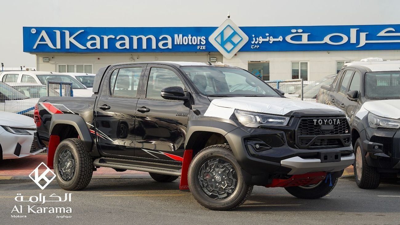 تويوتا هيلوكس GR SPORT | 2.8L Wide Body Pick up | Automatic 4x4 Drive | GCC Specs | 360 Camera