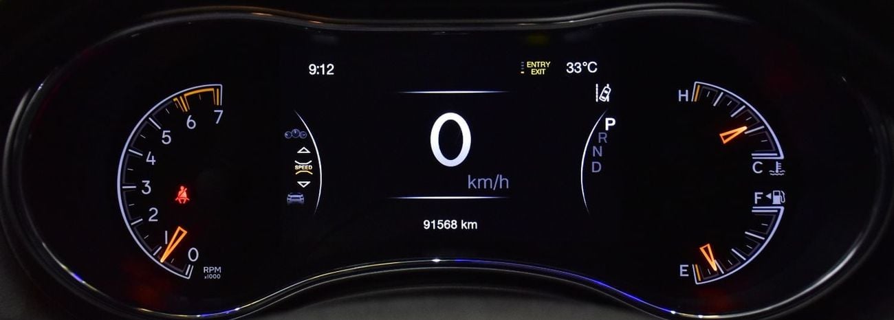 Jeep Grand Cherokee EXCELLENT DEAL for our Jeep Grand Cherokee Overland 4x4 ( 2018 Model ) in Black Color GCC Specs