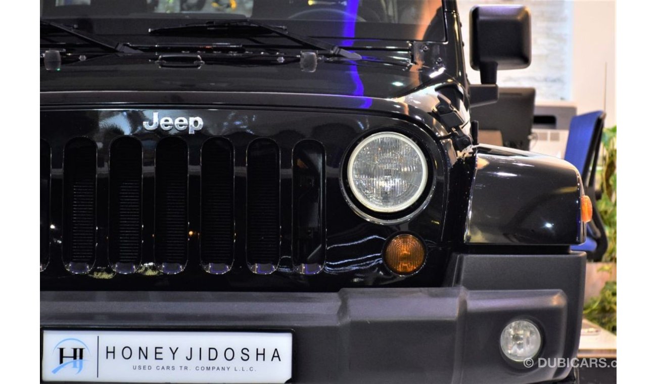 جيب رانجلر ( ONLY 38000KM ) AMAZING Jeep Wrangler SAHARA 2013 Model!! in Black Color! GCC Specs