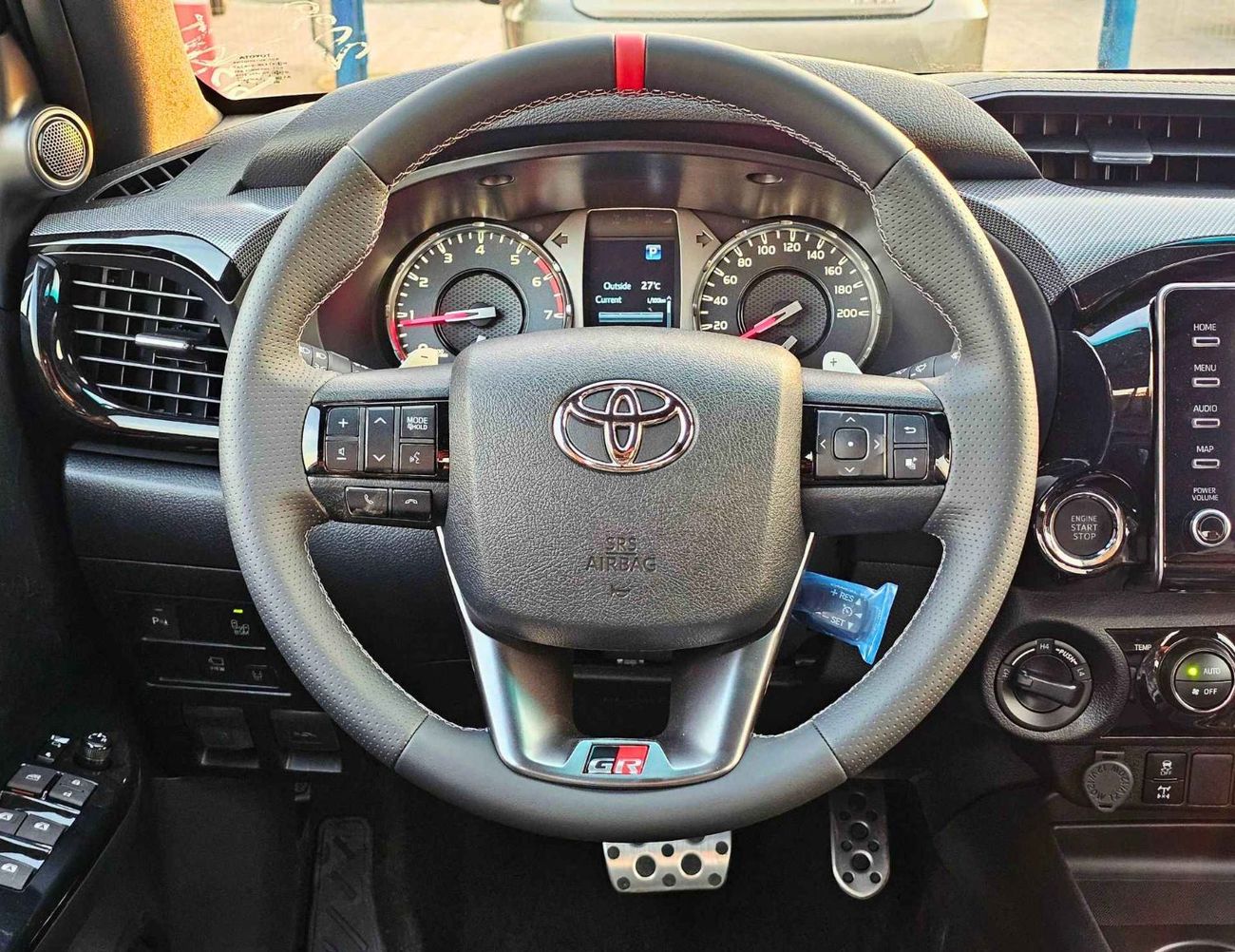 تويوتا هيلوكس GR SPORT/DOUBLE CABIN WIDE BODY/4.0L PETROL /OVER FENDER /360*CAMERA/DRIVER PWR SEATS (CODE #HGRPKW)