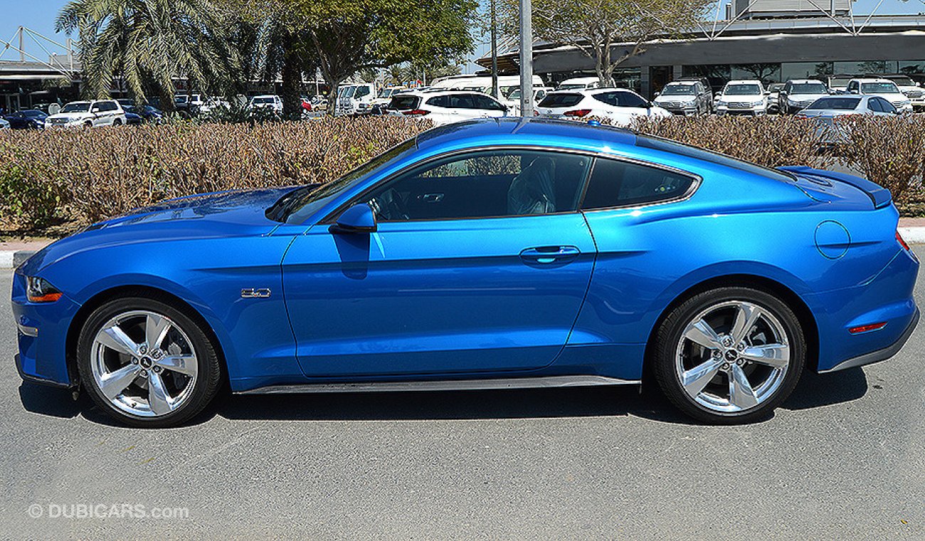 فورد موستانج 2019 GT Premium, 5.0 V8 GCC, 0km w/ 3Years or 100K km Warranty and 60K km Service at Al Tayer Motors