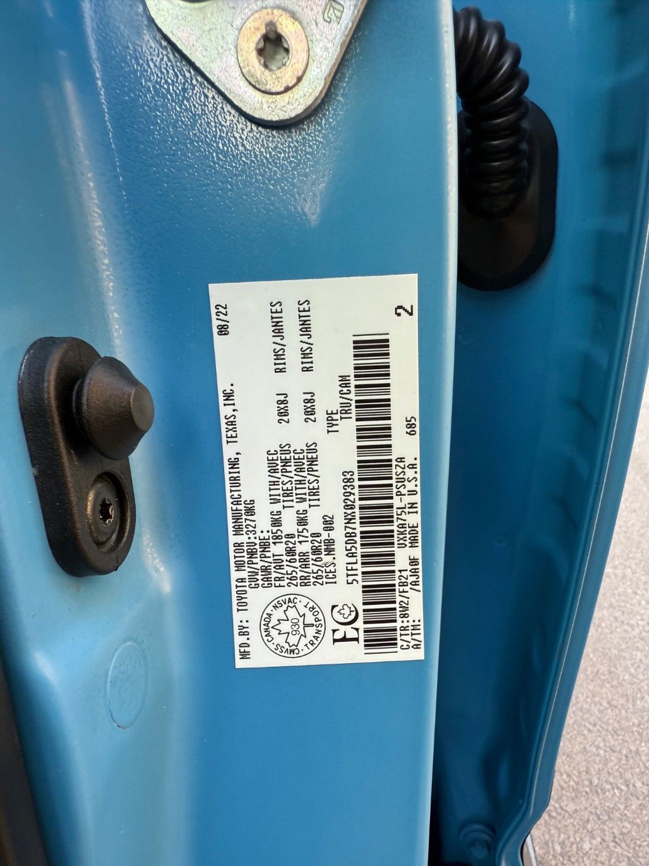 تويوتا تاندرا 2022 TRD SPORT JUNGLE CAR 3.5 TWIN TURBO V6 - 4x4 CANADA SPEC