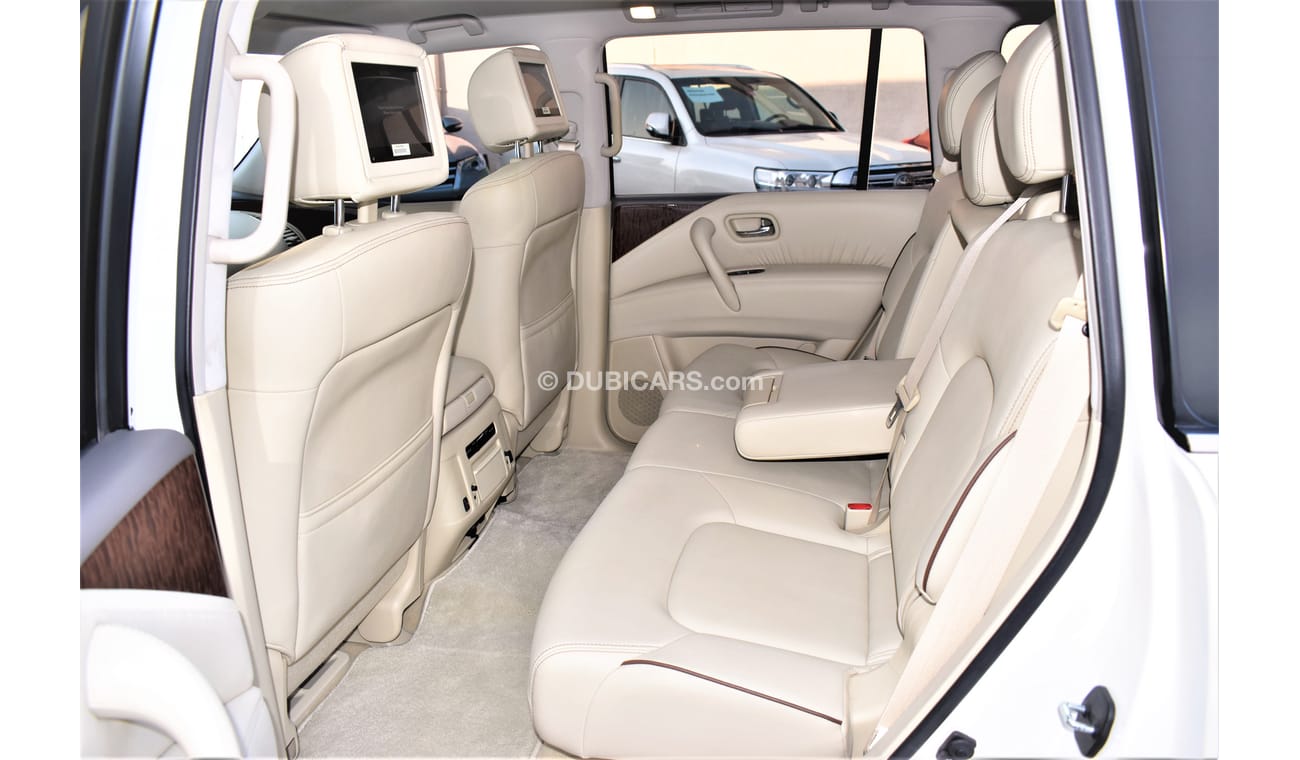 نيسان باترول AED 3132 PM | 5.6L LE T2 TITANIUM V8 4WD 2018 GCC DEALER WARRANTY