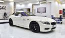 BMW Z4 EXCELLENT DEAL for our BMW Z4 sDrive35i ( 2014 Model ) in White Color GCC Specs
