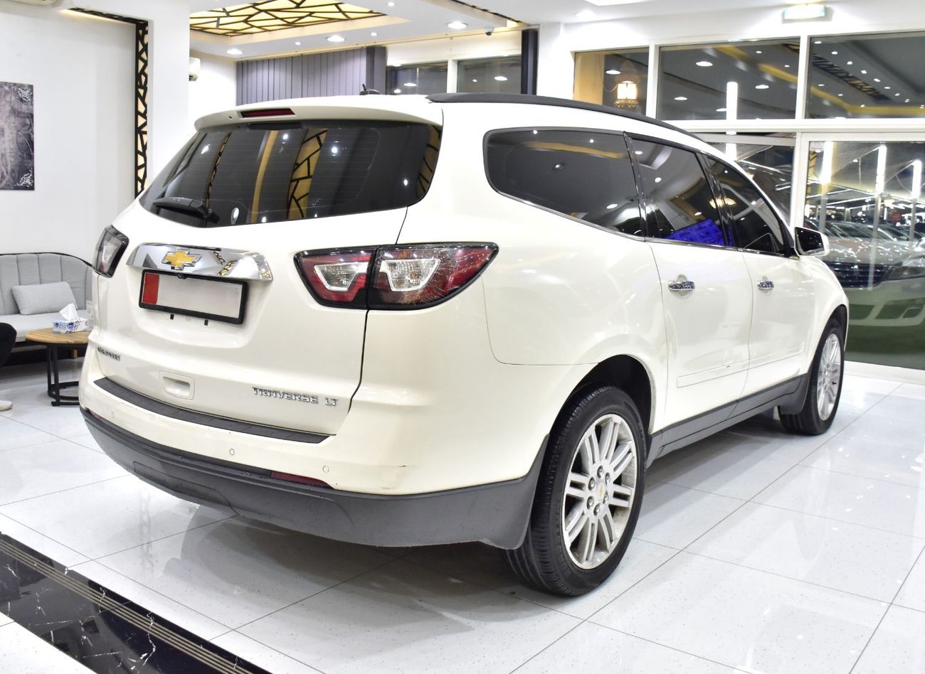 شيفروليه ترافيرس EXCELLENT DEAL for our Chevrolet Traverse LT ( 2014 Model ) in White Color GCC Specs