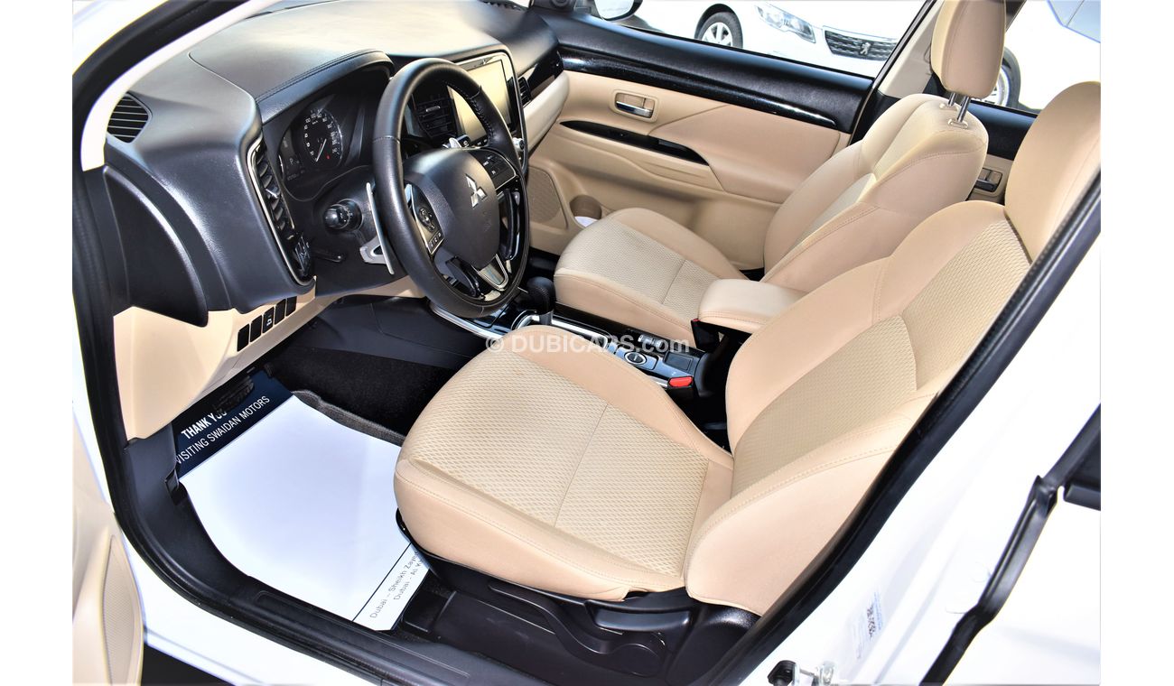 Mitsubishi Outlander AED 1119 PM | 2.4L GLX 4WD 7-STR GCC DEALER WARRANTY