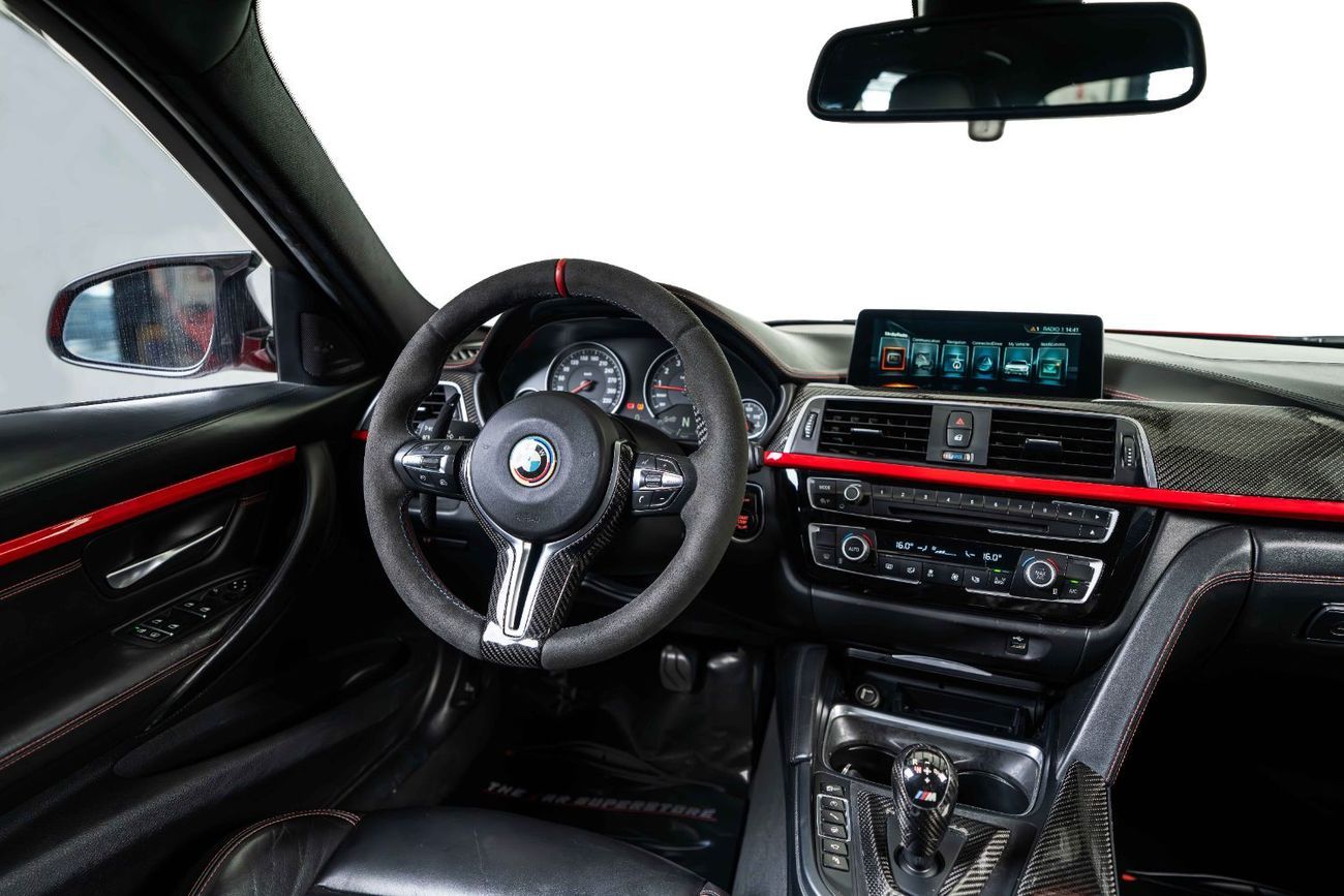 BMW M3 Competition 3.0L Rosso Corsa BMW Individual Color-Carbon Ceramic Brakes-Gold Brake Calipers