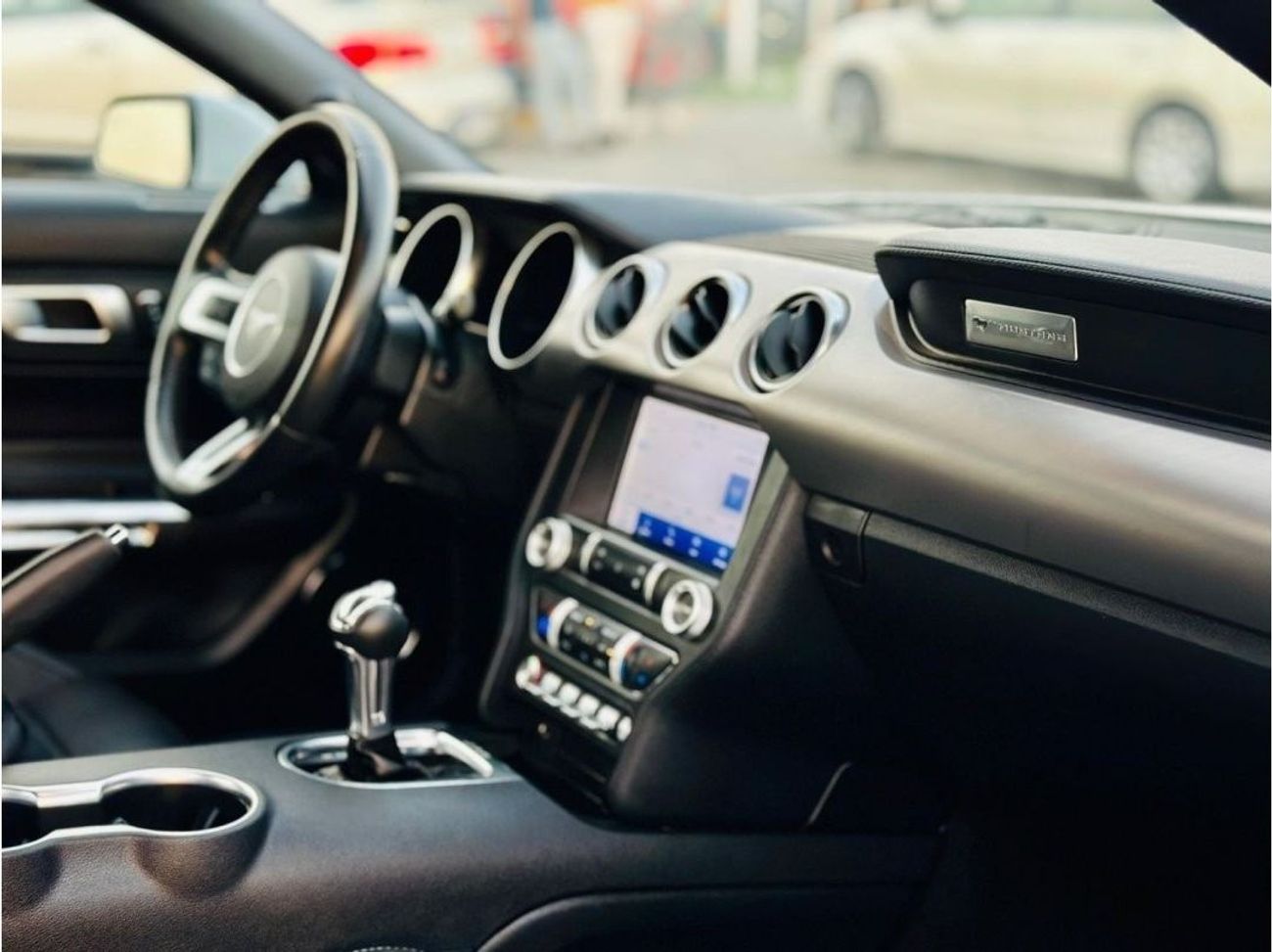 Ford Mustang EcoBoost | Monthly AED 1520/- | 0% DP | Blindspot | Touch Screen | Leather Seats | # 09800