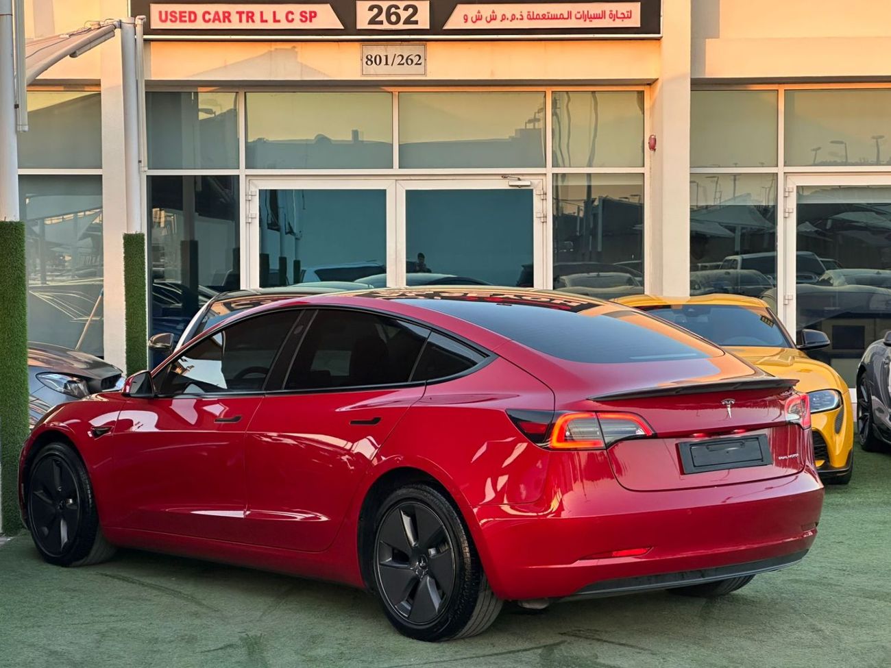 تسلا موديل 3 تسلا موديل 3 لونج رينج 2022 خليجي صبغ وكاله تشييكات وكاله بحاله ممتازه