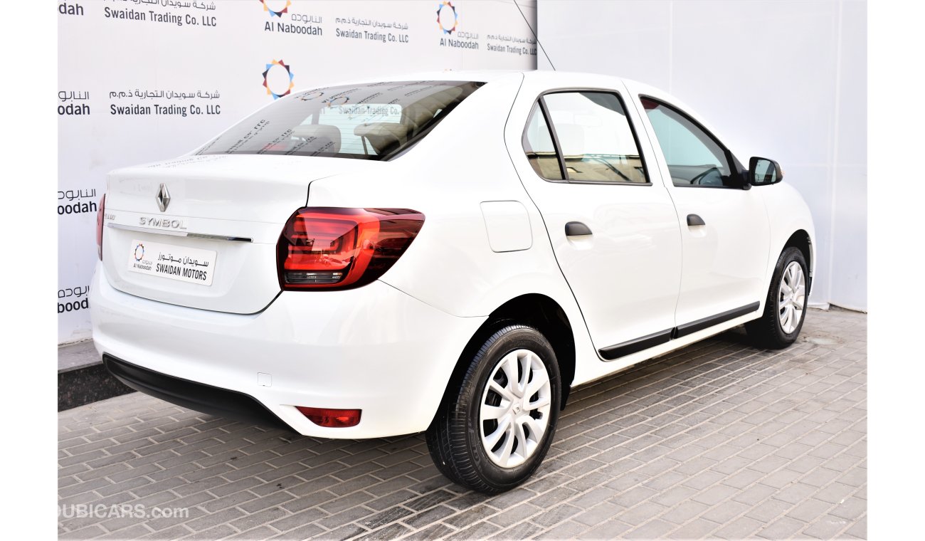 Renault Symbol 16L PE 2019 GCC SPECS DEALER WARRANTY