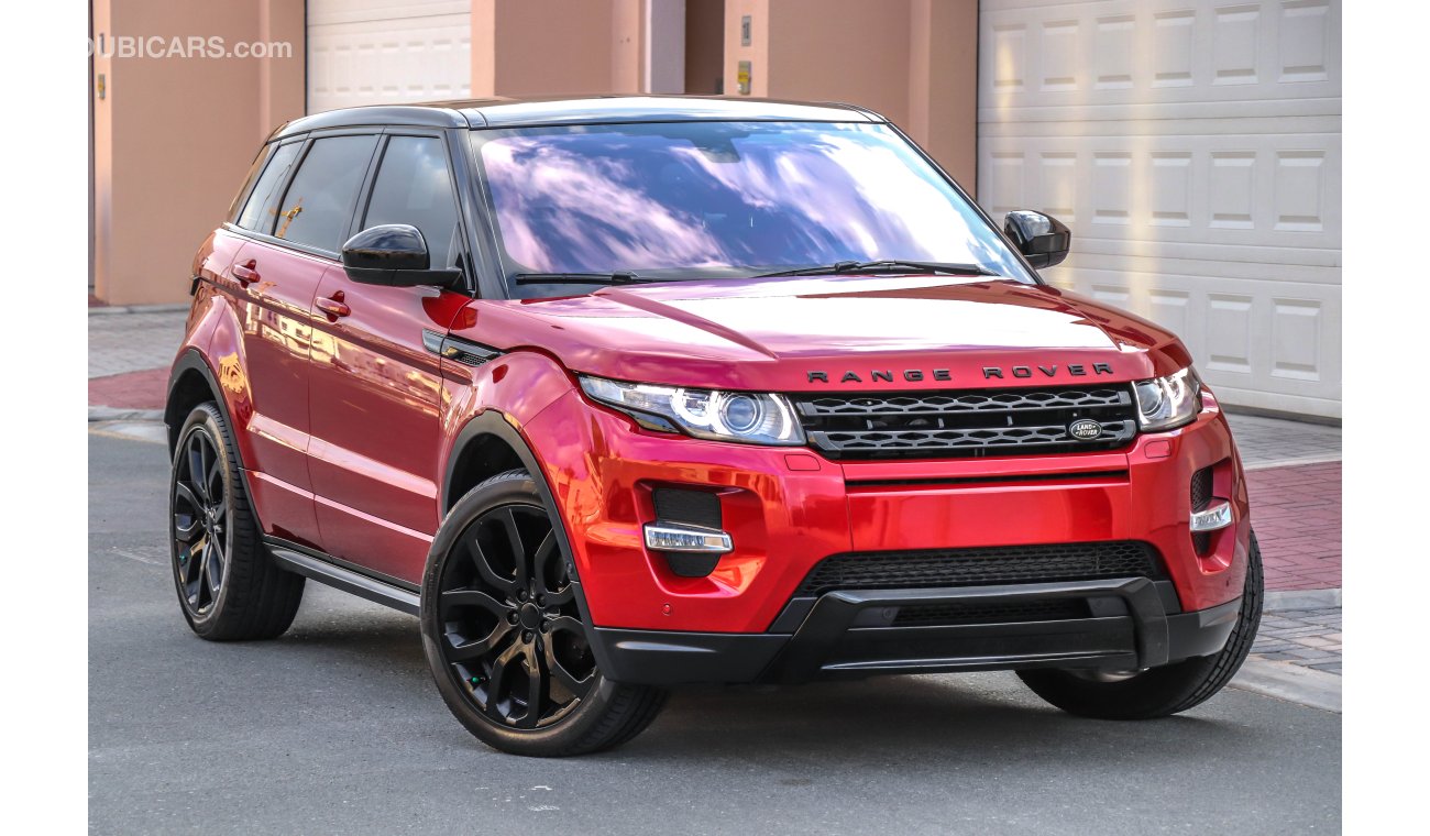 Land Rover Range Rover Evoque Dynamic 2015 GCC under Agency Warranty with Zero Down-Payment.