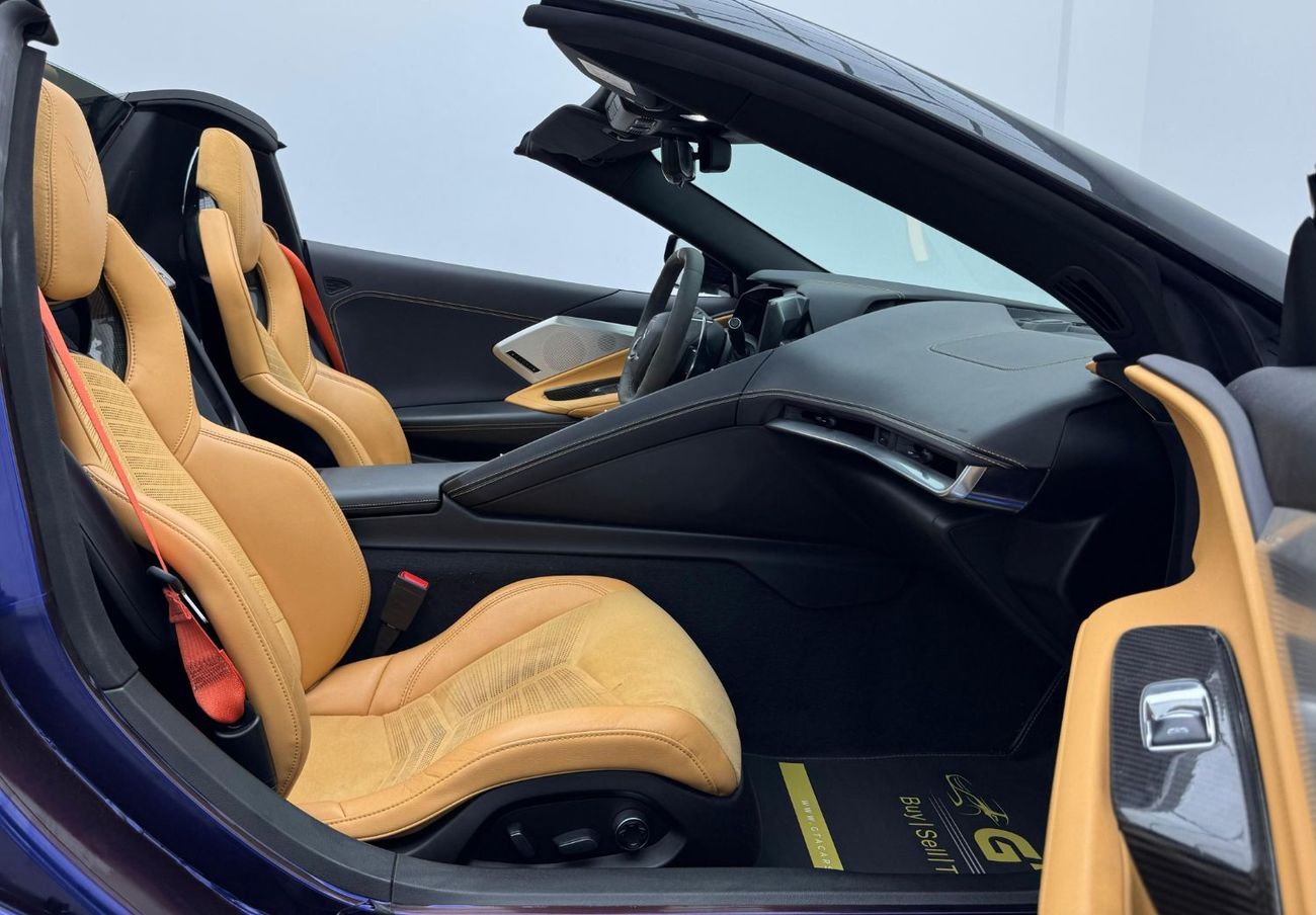 شيفروليه كورفت 2021 Chevrolet Corvette Stingray (C8) Z51 Convertible, Agency Warranty & Service Contract, Agency FS