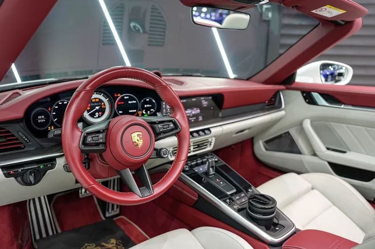 Porsche 911 Turbo S 3.8L (640 HP) Convertible Cabriolet, Exclusive Manufaktur Interior, Ceramic Brakes, Dealer W