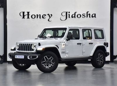 جيب رانجلر EXCELLENT DEAL for our Jeep Wrangler Unlimited SAHARA 2.0L ( 2024 Model ) in White Color GCC Specs