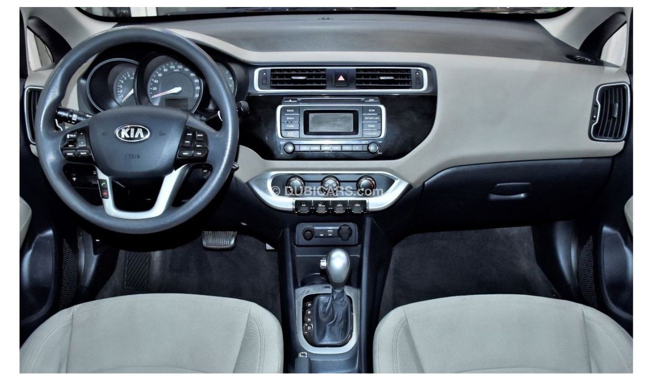 Kia Rio EXCELLENT DEAL for our KIA Rio ( 2016 Model ) in Red Color GCC Specs