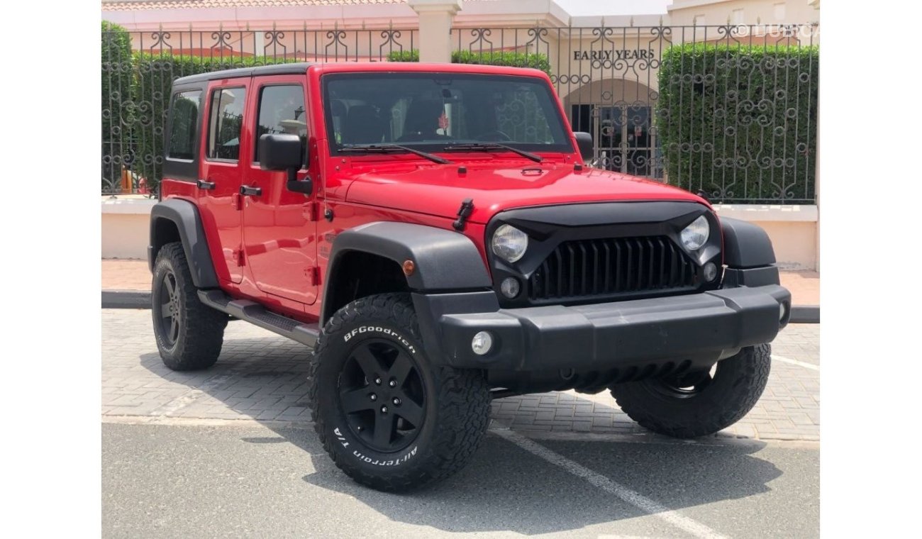 Jeep Wrangler Unlimited Sport GCC JEEP WRANGLER V6 3.6 FULL SERVICE HISTORY ONLY 1390/MONTHS