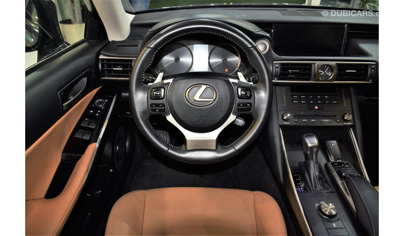 لكزس IS 300 ORIGINAL PAINT ( صبغ وكاله ) AGENCY WARRANTY! Lexus IS 300 2019 Model!! in Grey Color! GCC Specs
