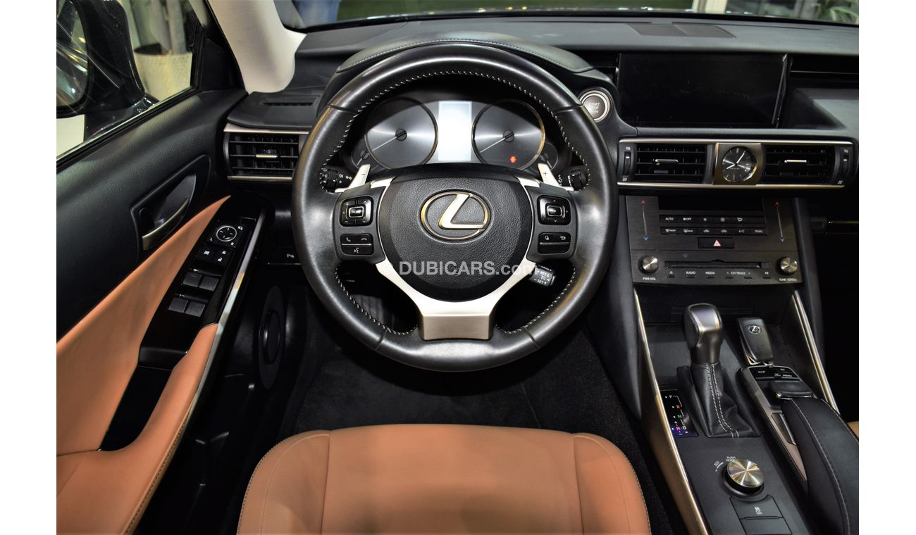Lexus IS300 ORIGINAL PAINT ( صبغ وكاله ) AGENCY WARRANTY! Lexus IS 300 2019 Model!! in Grey Color! GCC Specs