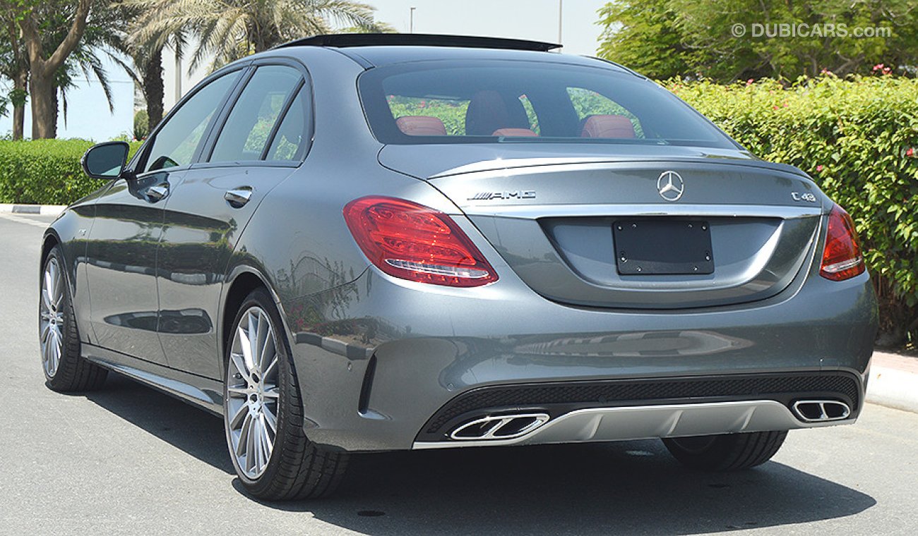 Mercedes-Benz C 43 AMG 4MATIC, V6 Biturbo, GCC Specs with 2 Years Unlimited Mileage Warranty