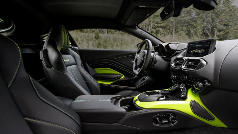 Aston Martin Vantage interior - Front Seats