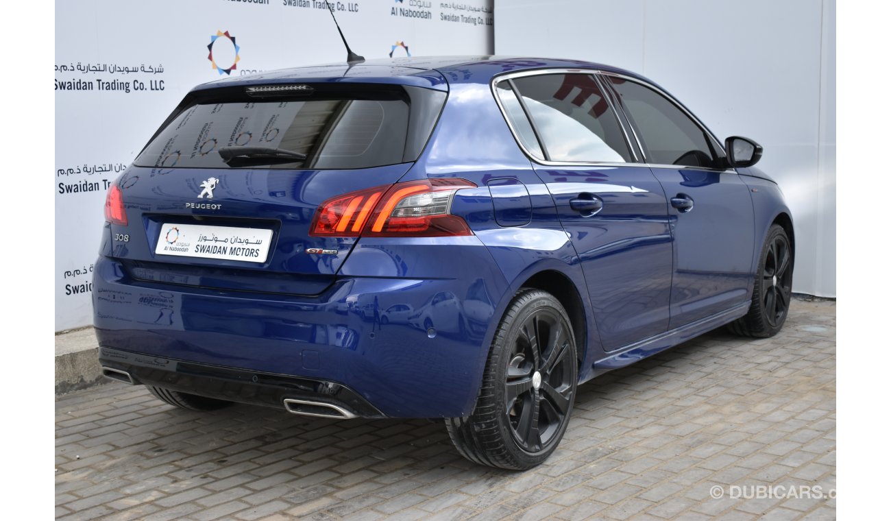 Peugeot 308 1.6L GT LINE 2018 GCC SPECS WITH AGENCY WARRANTY