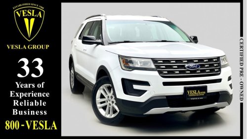 Ford Explorer *XLT + 4WD + LEATHER SEATS + NAVIGATION + CAMERA / GCC / 2017 / UNLIMITED MILEAGE WARRANTY / 1,423DH