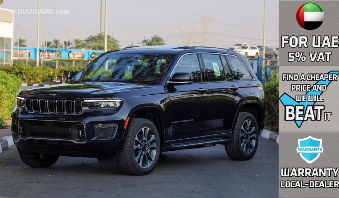 جيب جراند شيروكي Overland Luxury 3.6L V6 , Night Vision , 2023 GCC , 0Km , With 3 Yrs or 60K Km WNTY @Official Dealer