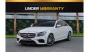مرسيدس بنز E300 300 AMG | 2,937 P.M  | 0% Downpayment | Magnificient Condition!