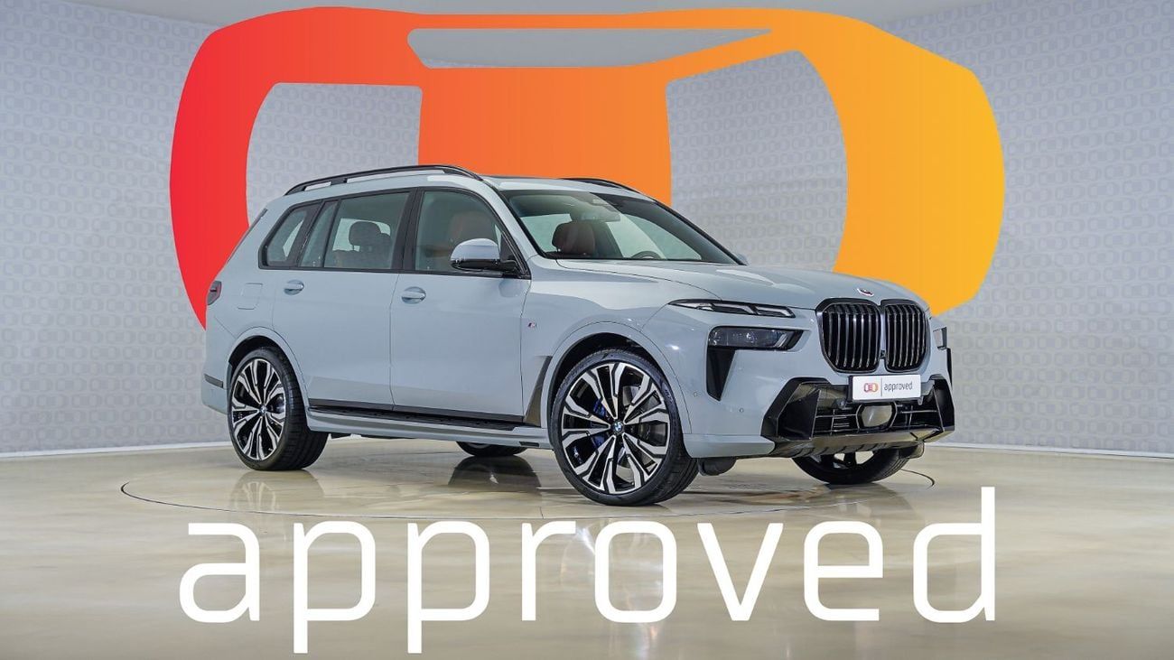 BMW X7 XDrive40i 3.0L | AED 4,913 PM | Warranty Aug-2026 | GCC