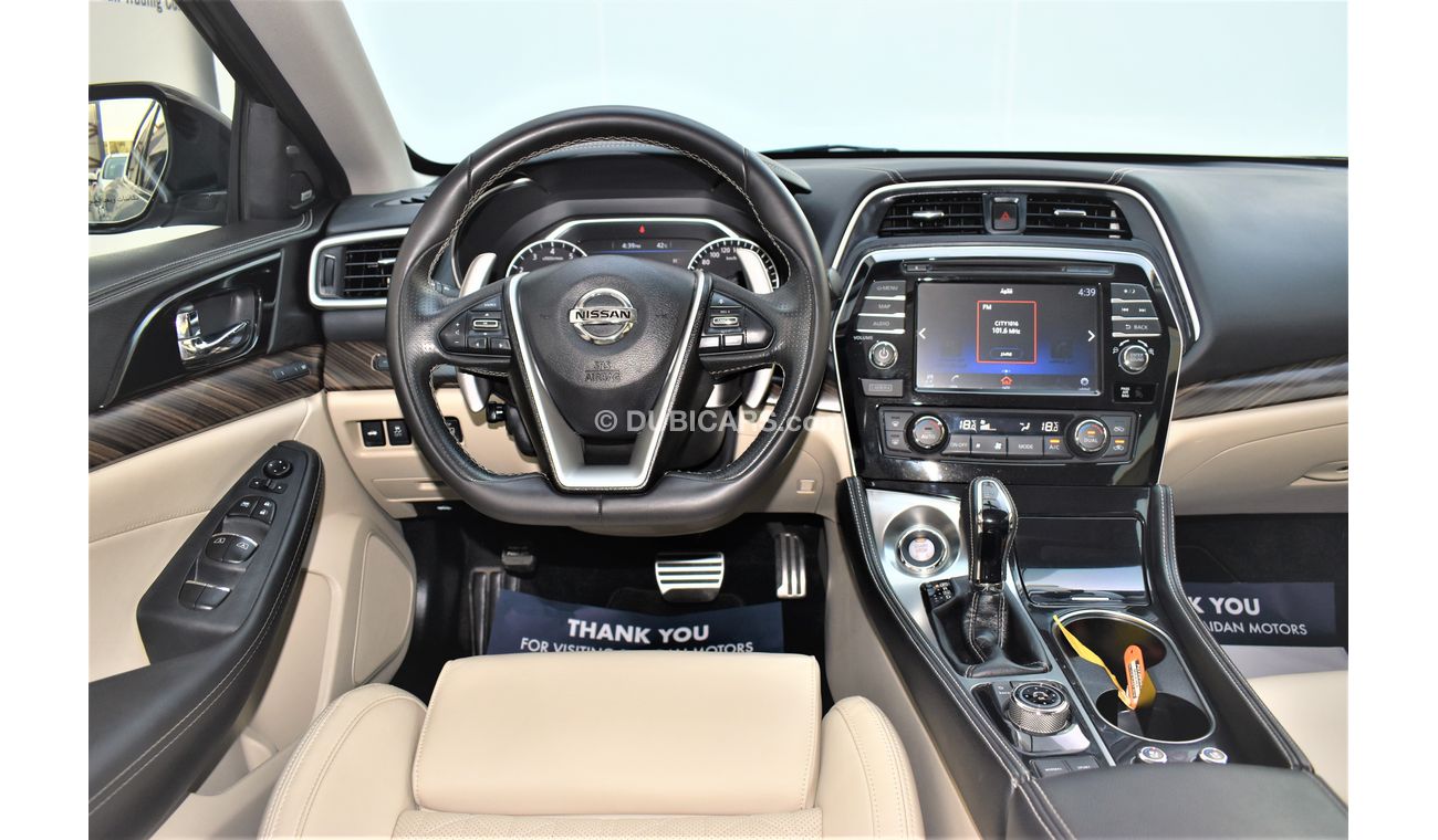 Nissan Maxima 3.5L SR V6 2018 GCC SPECS DEALER WARRANTY