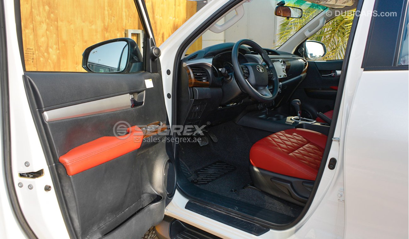 تويوتا هيلوكس 4.0L TRD Full option Sportivo V6 A/T, Carryboy, Diamond Leather Seats -Red Available الوان مختلفه