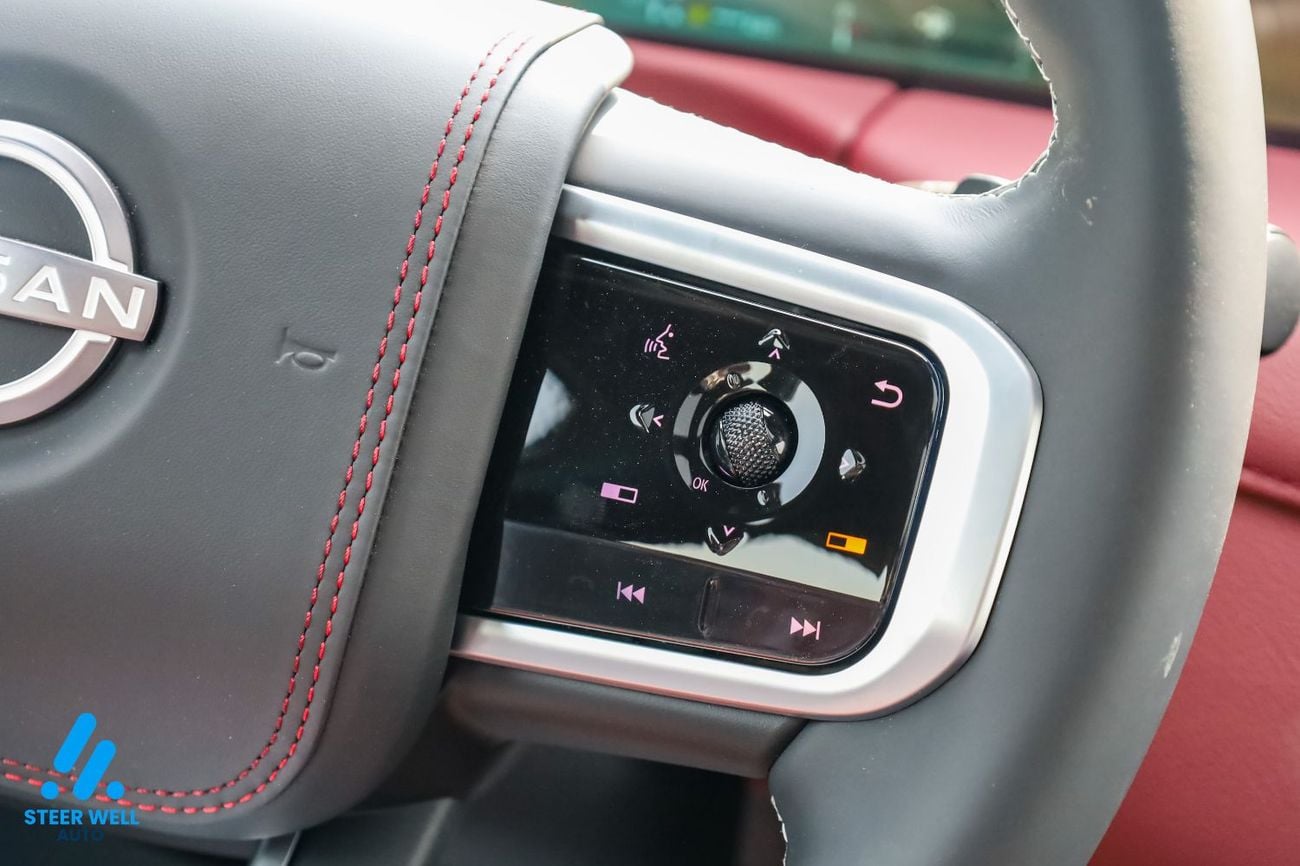 Nissan Patrol LE PLATINUM CITY 2026 | GCC | 3.5L V6 | AWD | 9AT | Red Interior | Height Control | Export only