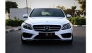 مرسيدس بنز C200 MERCEDES C200 AMG 2015 GCC PANORAMIC ROOF FULL OPTION