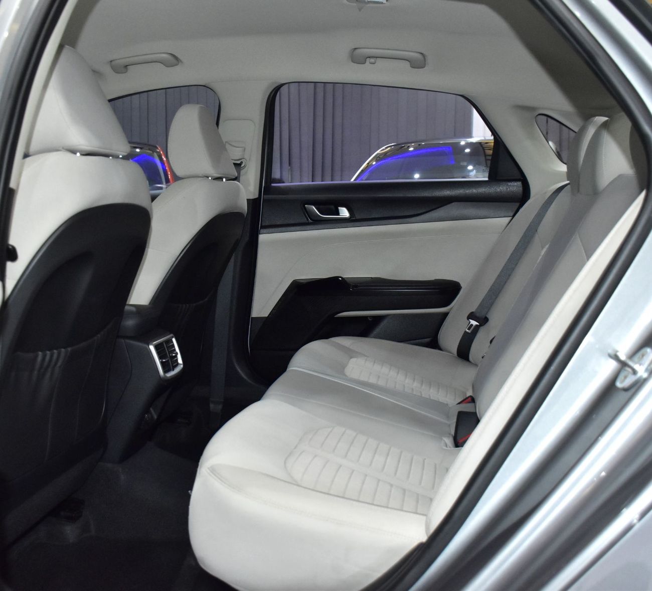 Kia K5 EXCELLENT DEAL for our KIA K5 ( 2023 Model ) in Silver Color GCC Specs