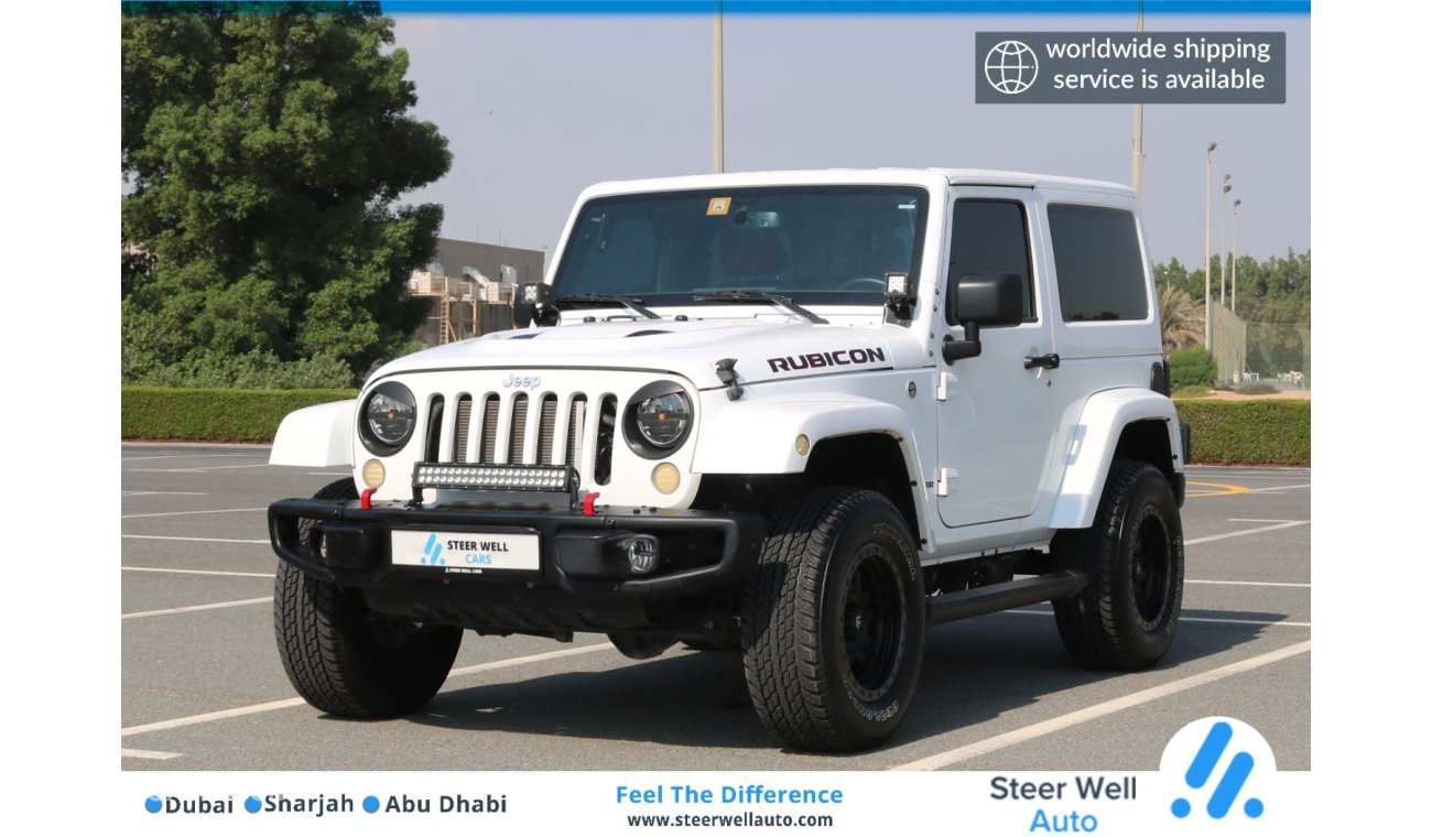 Jeep Wrangler 2016 | WRANGLER RUBICON SPECIAL DESIGN - 3.6L WITH GCC SPECS AND EXCELLENT CONDITION