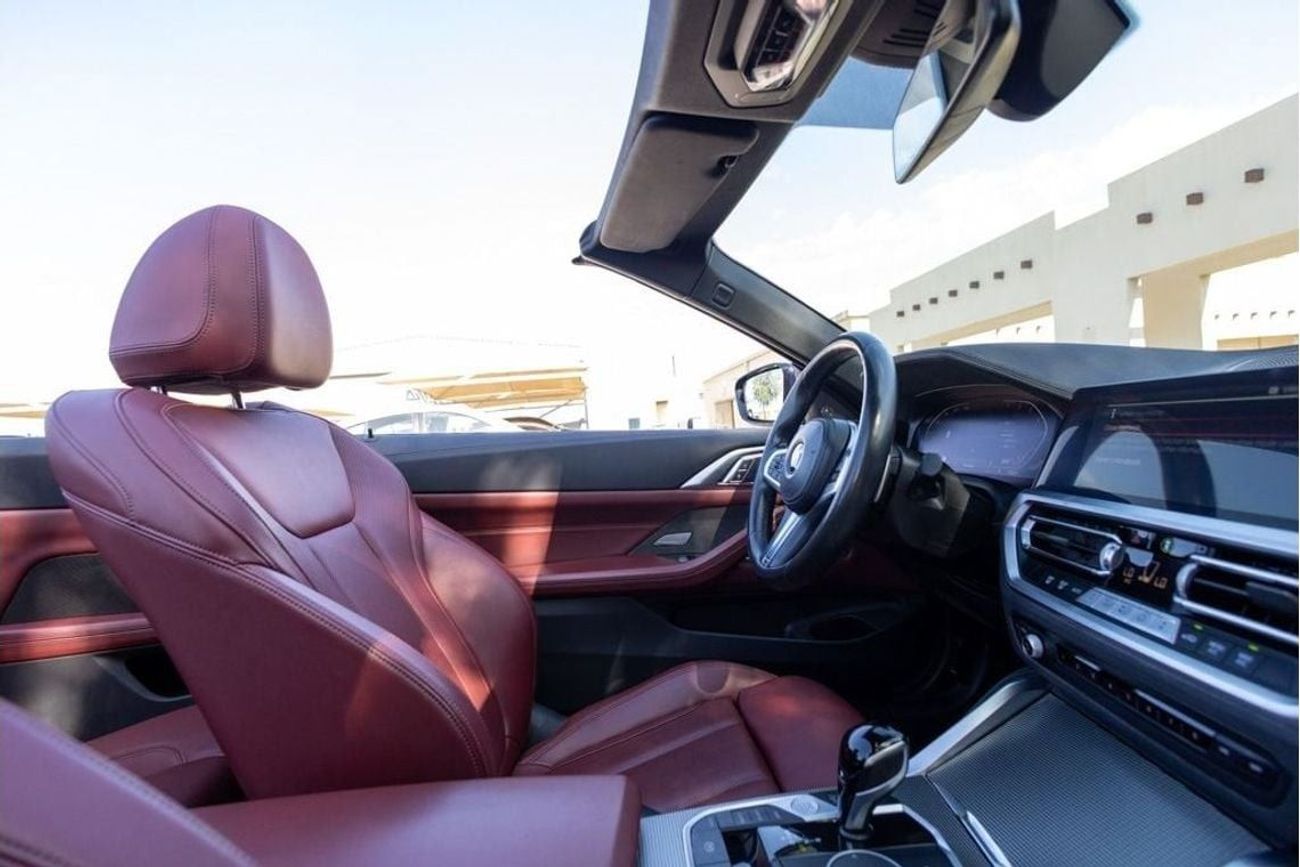 BMW 420i M Sport 2.0L BMW 420i M-Sport Convertible 2022 GCC under Agency Warranty and Service Contract with F