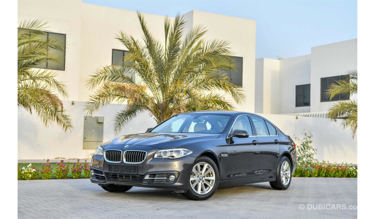 BMW 520i i Twin Turbo Luxury - Under Warranty! - AED 1,547 P.M - 0% D.P