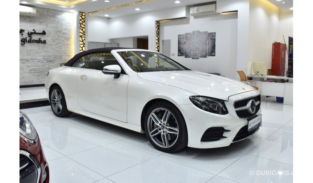 مرسيدس بنز E 400 EXCELLENT DEAL for our Mercedes Benz E400 4Matic CONVERTIBLE ( 2018 Model ) in White Color Japanese