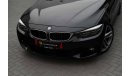 بي أم دبليو 430 M سبورت 430I M-SPORT | 2,252 P.M  | 0% Downpayment | Excellent Condition!