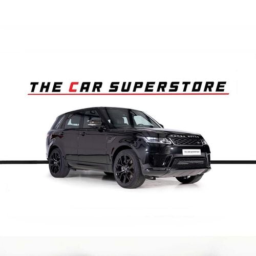 Land Rover Range Rover Sport HSE 3.0L (340 HP) GCC Specs-Black On Black-22 Inch Gloss Black Rims-Panoramic Roof