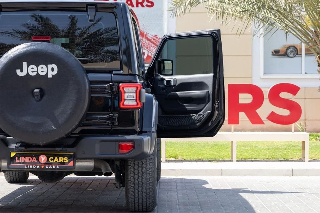 Jeep Wrangler Unlimited Sahara 3.6L Jeep Wrangler Unlimited Sahara 2023 GCC under Agency Warranty with Flexible Do