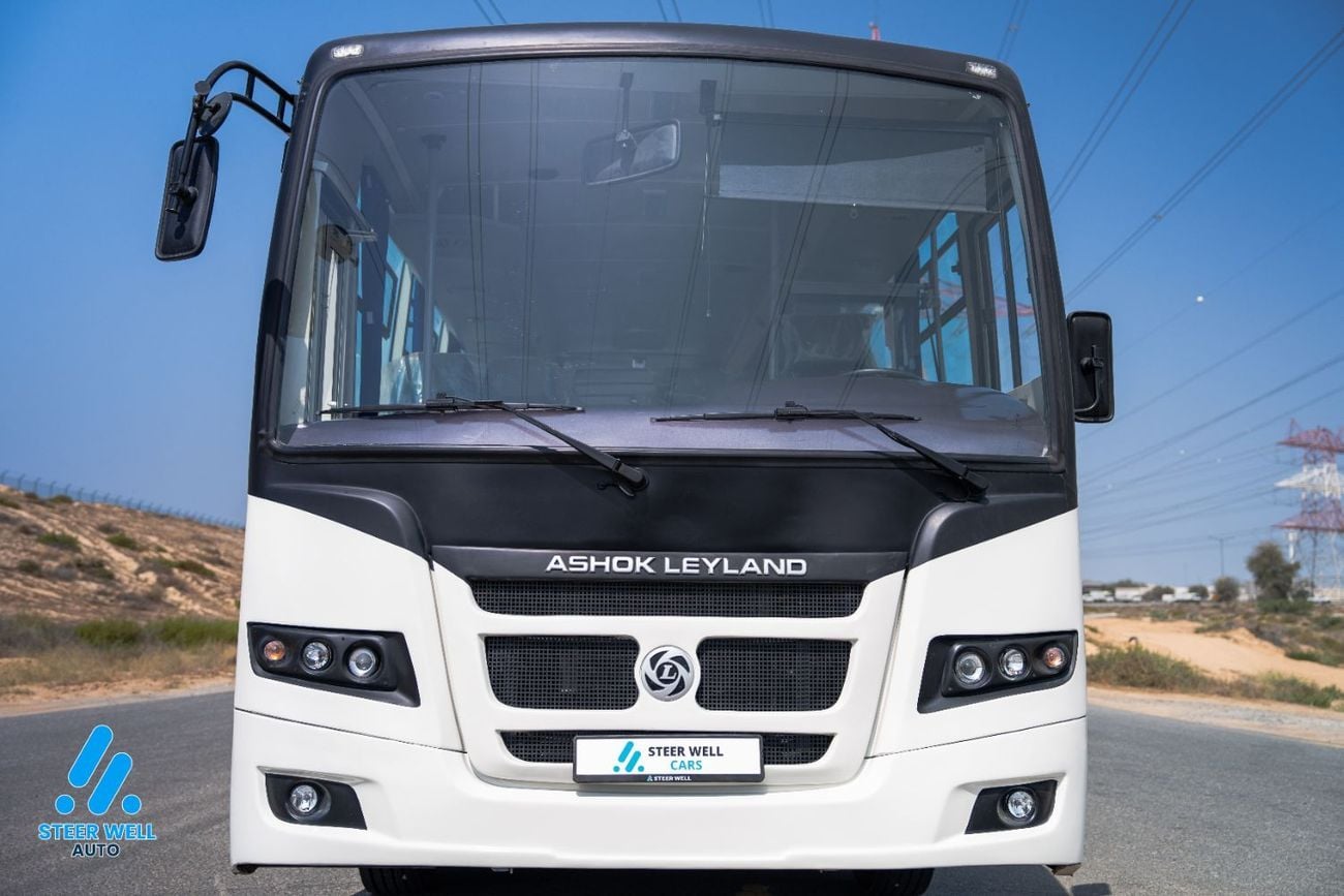 Ashok Leyland Falcon 63+1 Seater Bus 2025  | GCC Specs | 5 Speed-MT | ABS | Heavy Duty Passenger Bus