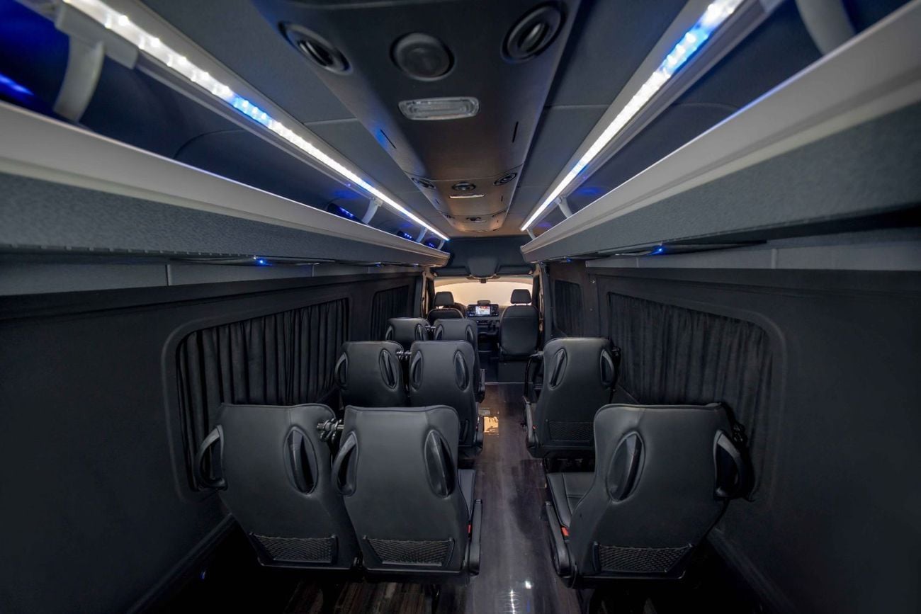 Mercedes-Benz Sprinter Premium Passenger Van | 16+1 Seats, Wooden Flooring  Sound System
